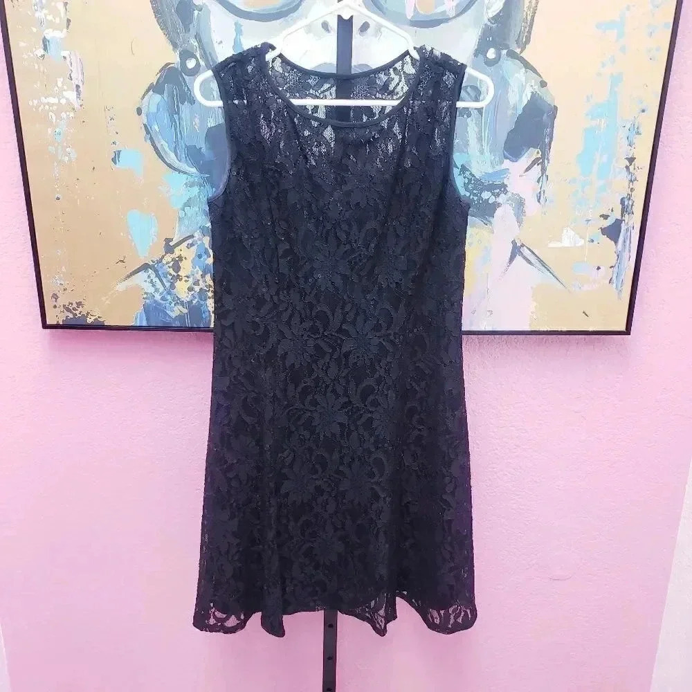 Ronni Nicole Black Lace Dress